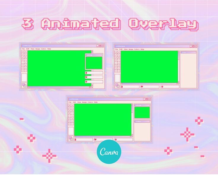 Animated Canva Twitch Overlay Template MS Paint Overlay | Etsy in 2022 | Overlays, Purple themes, Design skills