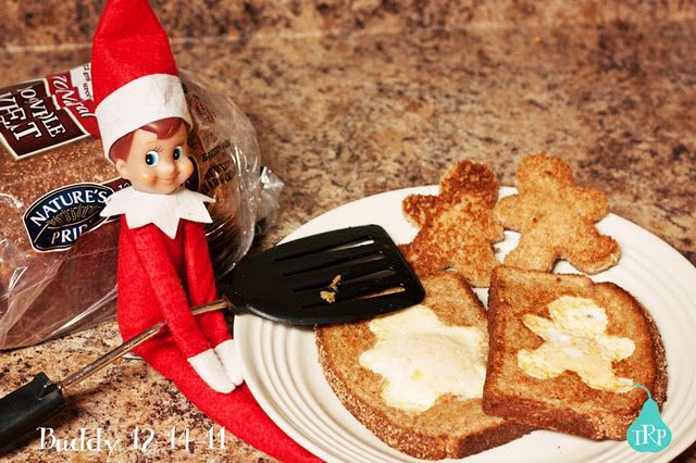 elf on the shelf cookie cutter eggs toast great twist to egg in the hole sc cookie cu elf on the shelf elf elf fun