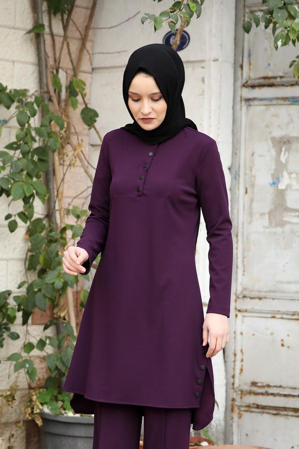 Arya Takim Gi 5018 13 Mor Giyim Elbise Moda Stilleri