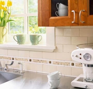 Subway Tile Kitchen Backsplash With Accent Subway Tile Kitchen Backsplash With Accent Mosaic Remodel Ideas In 2018 Pinterest
