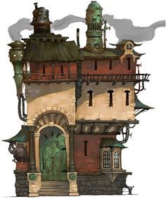 "Au Genie Mécanique" - Les inventions de Grimboldin "Grim" Feragnon 1c99b54b23b10b49c34ef68aa818e30a--steampunk-house-victorian-steampunk