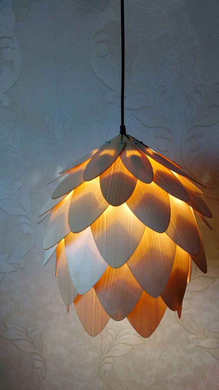 Lampshade Pattern Chandelier Swag Lamp Wood Stick Pattern PDF Instant Download
