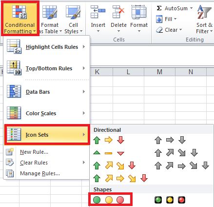 pin by chen sheunlin on microsoft excel pinterest icon set and word conditional formatting
