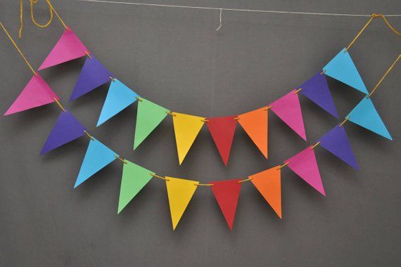 paper flag garland