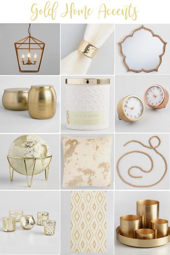 Gold Home Decor The Honeycomb Blog Posts Pinterest Gold Home Decor Accents For Your These Can Really Pull A Whole Room Together Costplusworldmarket Ad Worldmarket