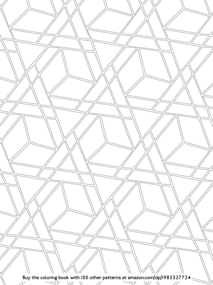 A page from the coloring book 101 patterns. Coloring books, Kids