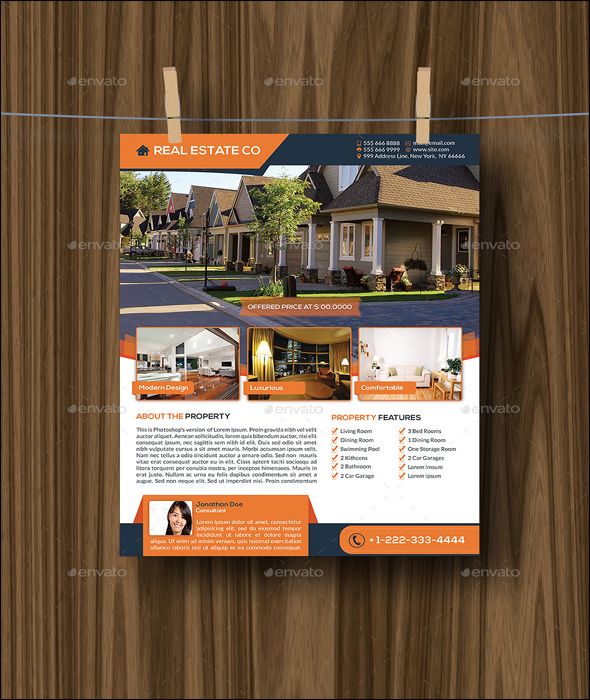 100 free real estate flyer psd templates download