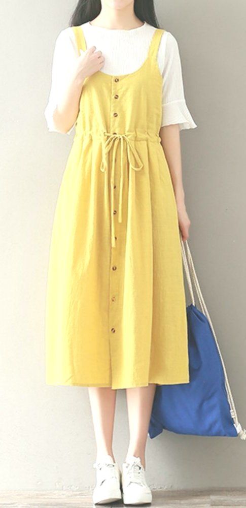 Women loose fit plus over size stripe dress button tunic summer casual fashion #..., #Button ...