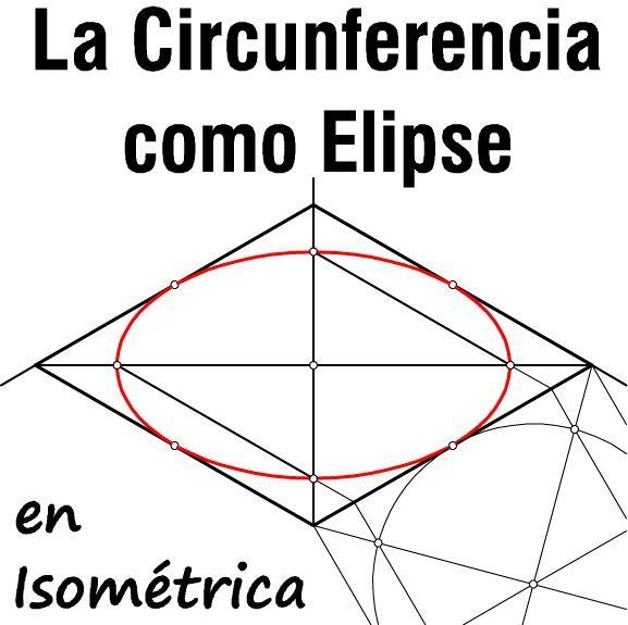 La Circunferencia Como Elipse En Perspectiva Isométrica Trazado Por 2 Métodos Y Diferencias Con El óvalo Perspectiva Circunferencia Clases De Dibujo