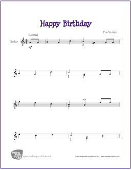happy birthday ukulele chords
