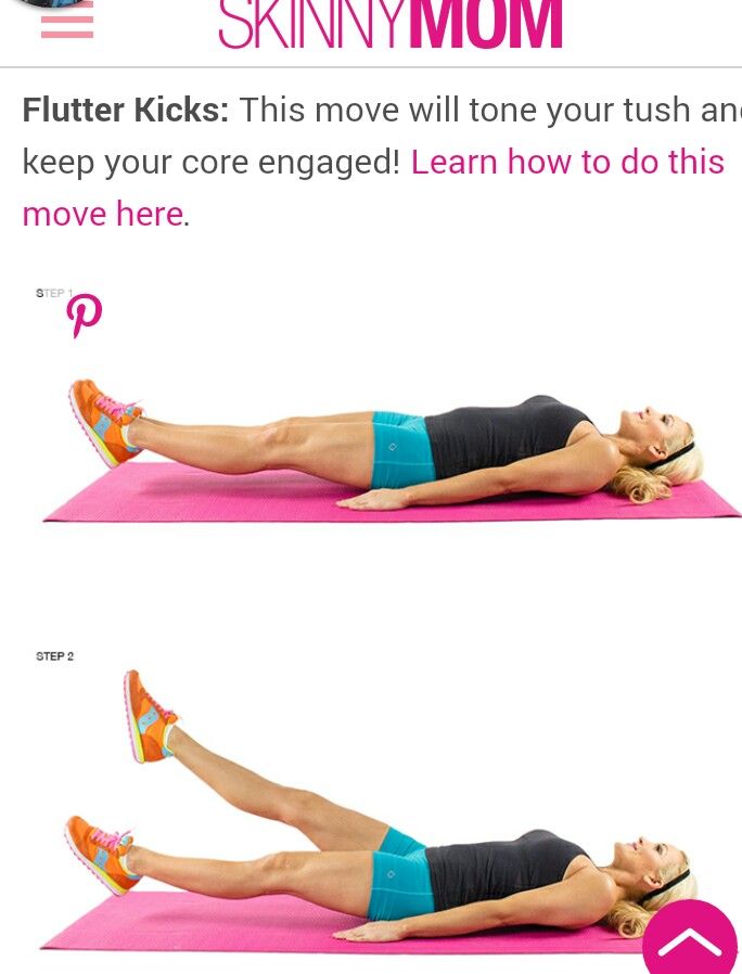 Flutter kicks, glutes and core | Exercise, Best lower ab