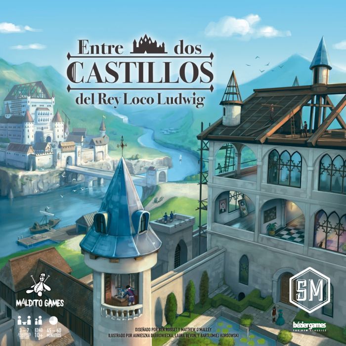 Entre Dos Castillos Del Rey Loco Ludwig Castillos Juegos De Mesa Juegos De Tablero