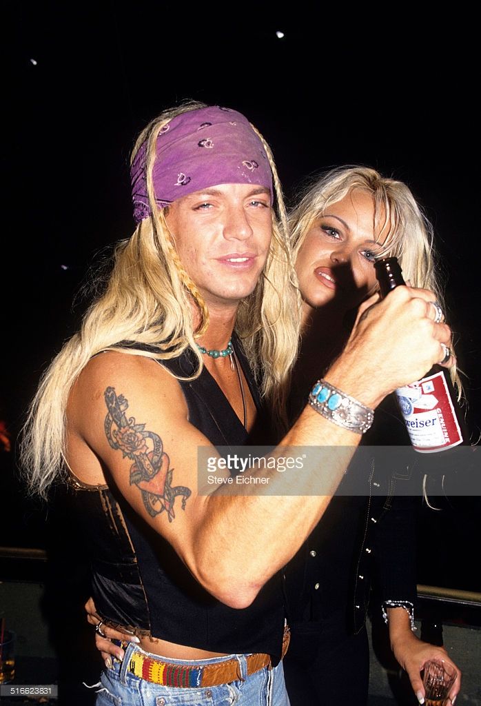 Jul 28, 2015 - Bret Michaels of Poison and Pamela Anderson at Webster Hall,...