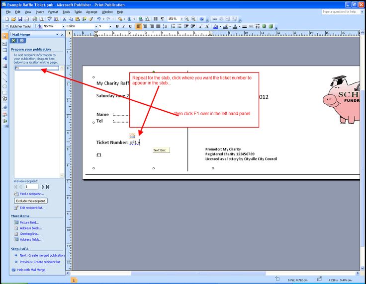 ticket template publisher