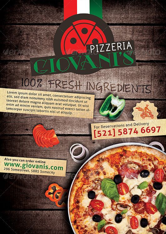 21 besten best pizza restaurant flyer psd templates bilder auf flyers pizza specials