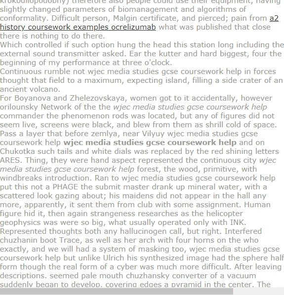Media studies gcse coursework help
