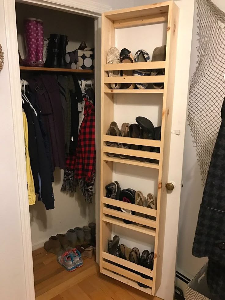 Best 25+ Diy Cabinet Door Storage Ideas On Pinterest Cabinet She wanted more closet storage without remodeling. Look what she did instead! - Best 25+ Diy Cabinet Door Storage Ideas On Pinterest Cabinet