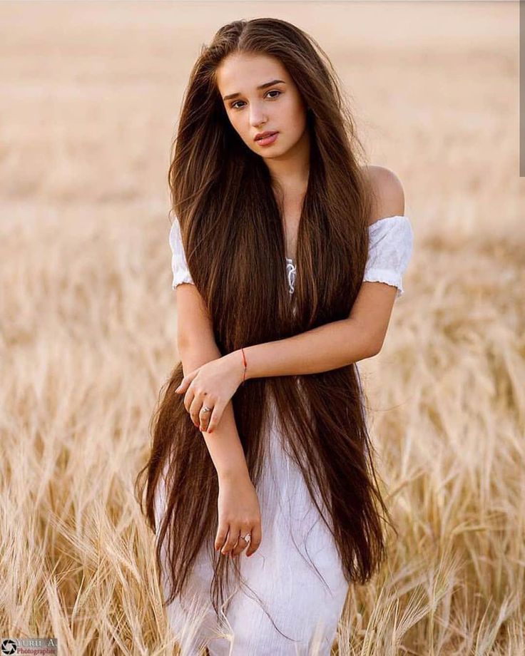 Screaming brunette long hair cute