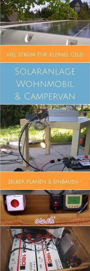 Mobile Solaranlage für Wohnmobil + Camping selber planen + einbauen
