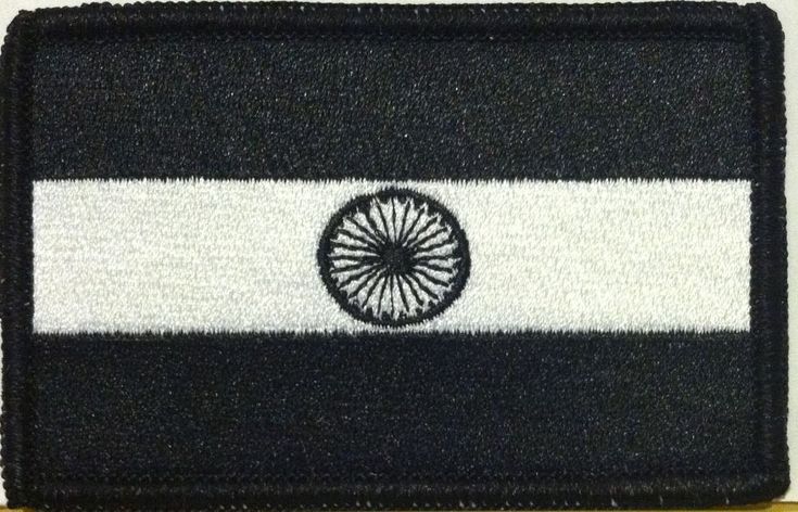 White And Gray Iron-On Sew Patch ARMY Morale Military Emblem Taiwan Flag Patch Black