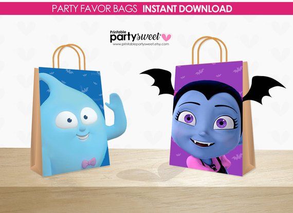 Lolly Loot Bag Party Supplies Flag Hotel Transylvania PERSONALISED Cake Topper