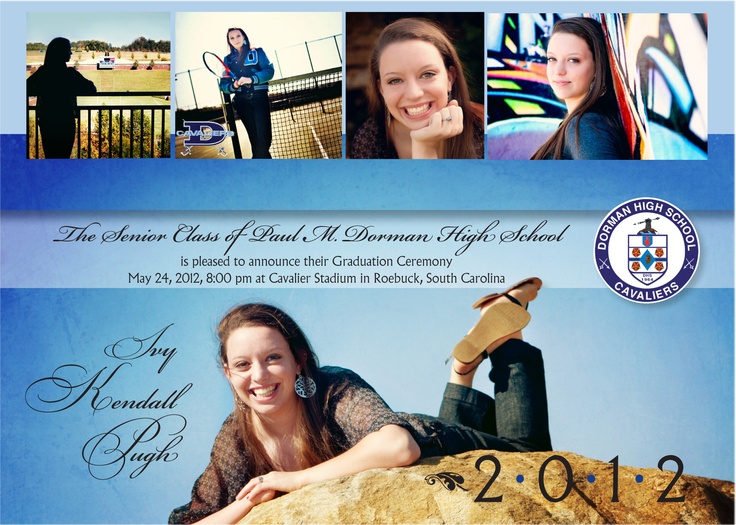 senior invitations