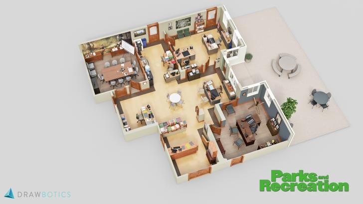 Parks And Recreation Office 3d Floor Plan Floor Plan App Floor Plans Parks And Recreation