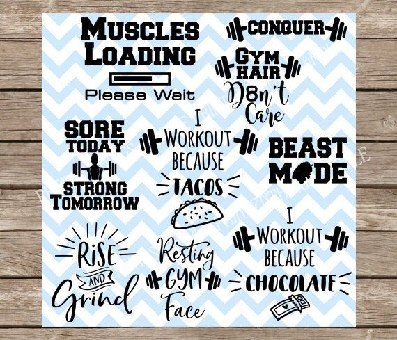 Download Workout Svg Workout Svg Bundle Fitness Svg Svg Pack Etsy In 2021 Workout No Equipment Workout Exercise