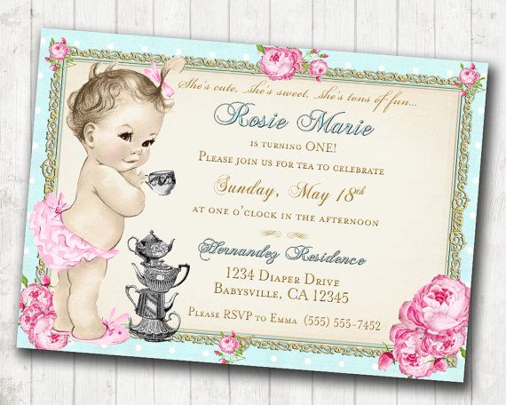diy first birthday invitations