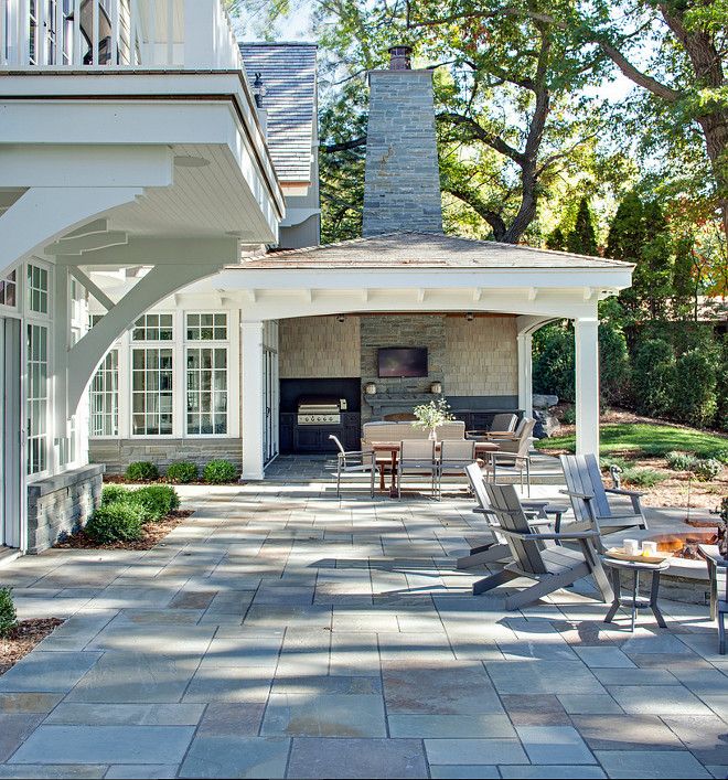 bluestones patio flooring shingle style residence on lake minnetonka designed by swan architecture - Patio Stone Ideas With Pictures bluestones patio flooring shingle style residence on lake minnetonka designed by swan architecture - Patio Stone Ideas With Pictures