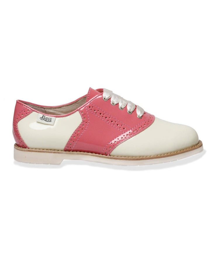 pink and white patent oxfords, g.h. bass & co Saddle Oxfords, Angel ...