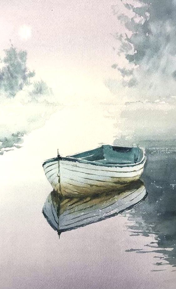A Boat Floating On Top Of A Body Of Water Next To The Ocean Under A a-boat-floating-on-top-of-a-body-of-water-next-to-the-ocean-under-a