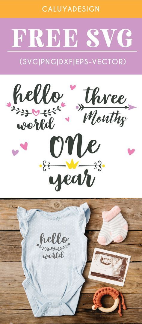 Download Free Baby Milestone SVG, PNG, EPS & DXF by | Baby ...