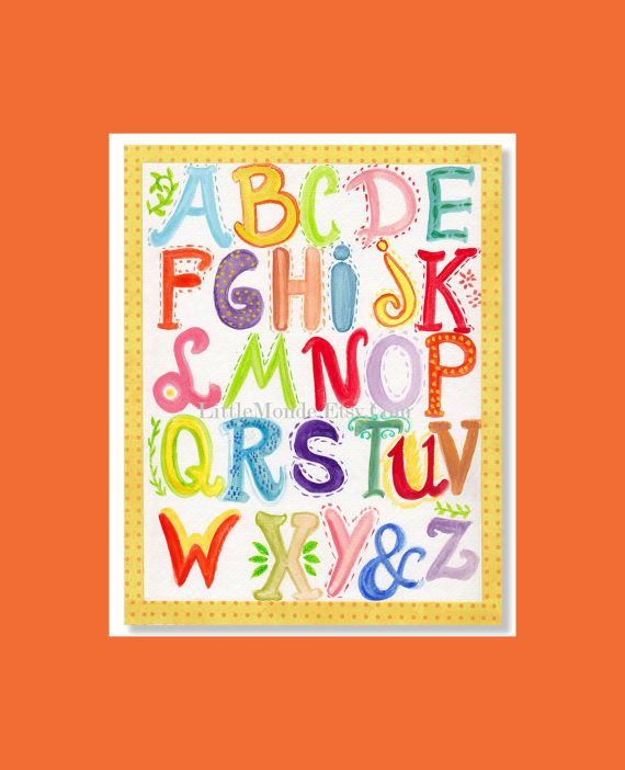 Alphabet Wall Decor Nursery Alphabet Wall Decor Nursery
