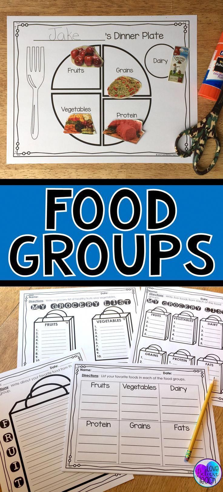 food groups sorting and searching activities food groups for kids