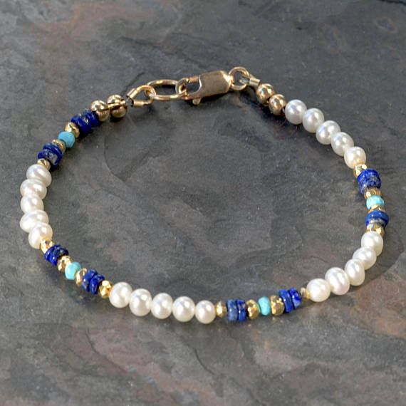 Pulsera De Cuentas De Turquesa De Piedra Natural Clásica De Pulsera De Cuentas De Turquesa De Piedra Natural Clásica De