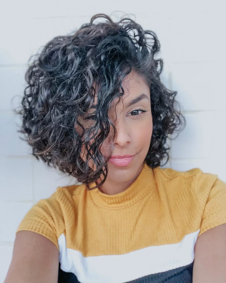 Shorts curly shaved long hair