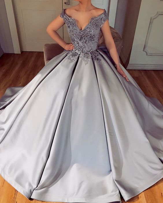 Vestidos De Quince Años Color Plata Vestidos Para Quinceañeras Color Gris Vestidos De 15 Años Col Vestidos De Quince Vestidos Para Xv Años Vestido De Xv Azul