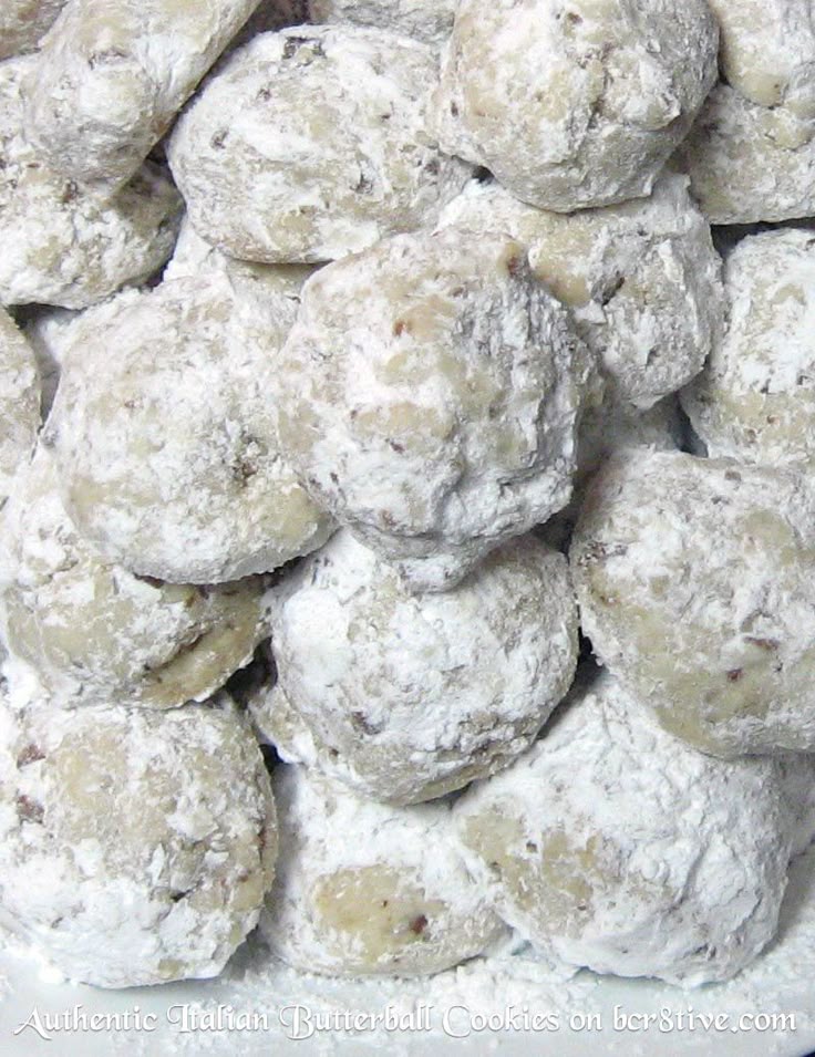 authentic italian butterball cookies italian food christmas crack recipe pinterest