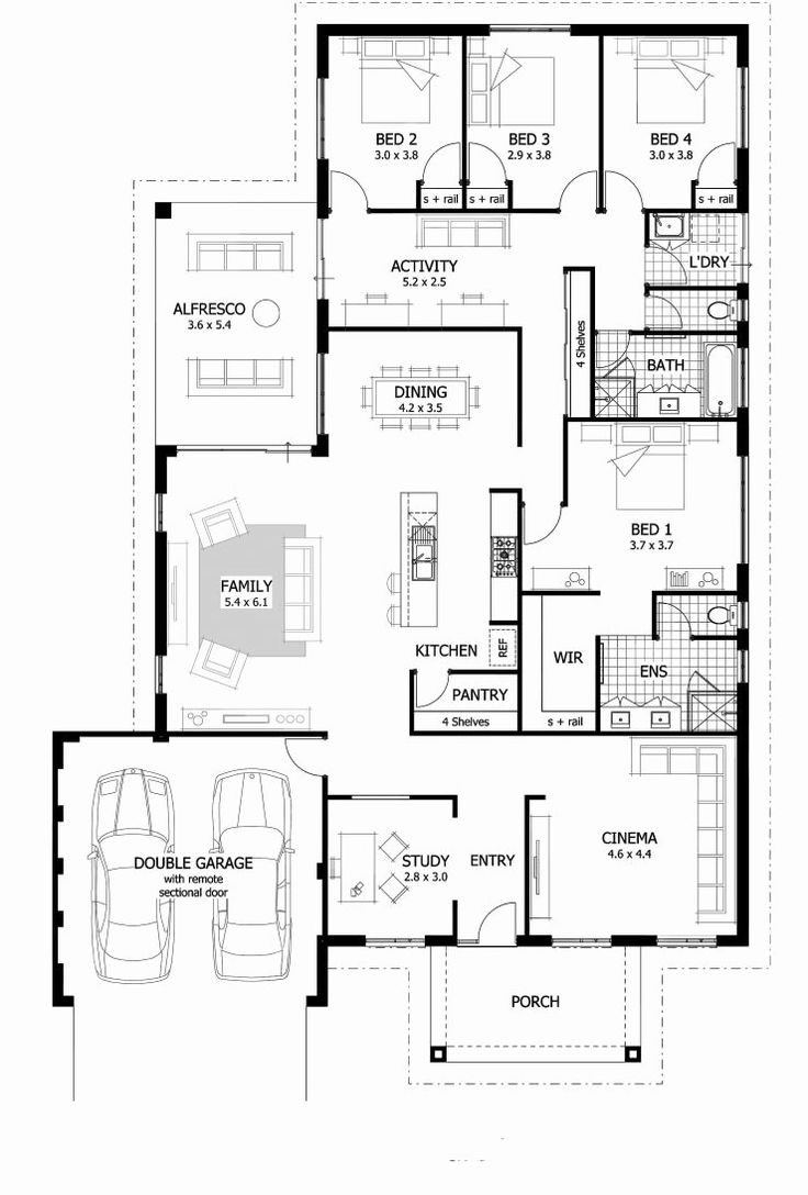 125 CLM2 Bedroom + 2 Car125.7 m2 Preliminary House
