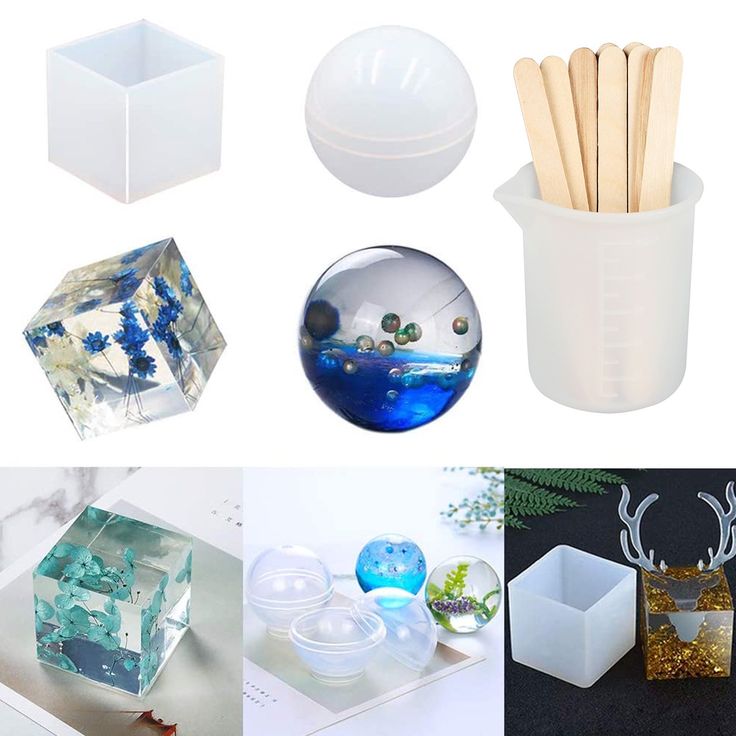 Eeekit 18 Pieces Silicone Resin Casting Molds Tools For Diy Jewelry Pendant Craft Decoration Making Including Cube Pyramid Sphere Diamond Crafts Projects - Diy Resin Casting Mold Eeekit 18 Pieces Silicone Resin Casting Molds Tools For Diy Jewelry Pendant Craft Decoration Making Including Cube Pyramid Sphere Diamond Crafts Projects - Diy Resin Casting Mold