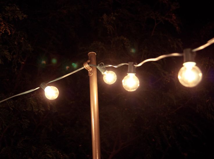 Simple Way To Hang Outdoor String Lights Around Patio Simple Way To Hang Outdoor String Lights Around Patio