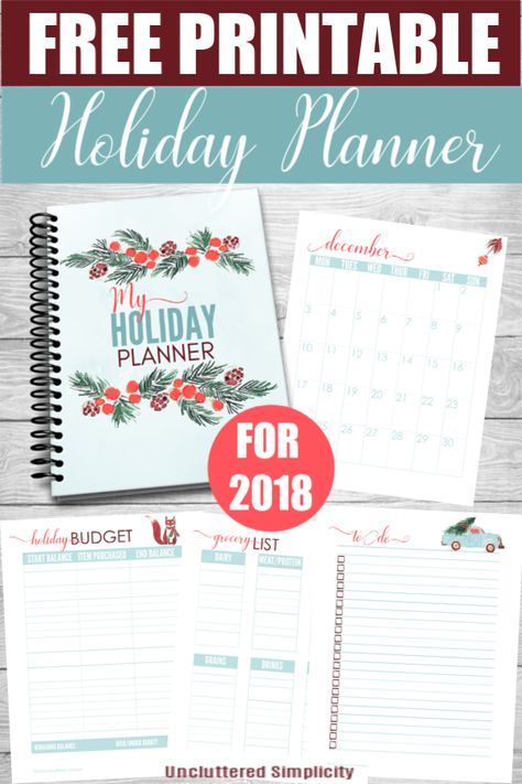 Free Printable Christmas Planner 2019 Free Printable Holiday Planner For 2019 | 2019 Planner | Christmas Free Printable Christmas Planner 2019 Free Printable Holiday Planner For 2019 | 2019 Planner | Christmas