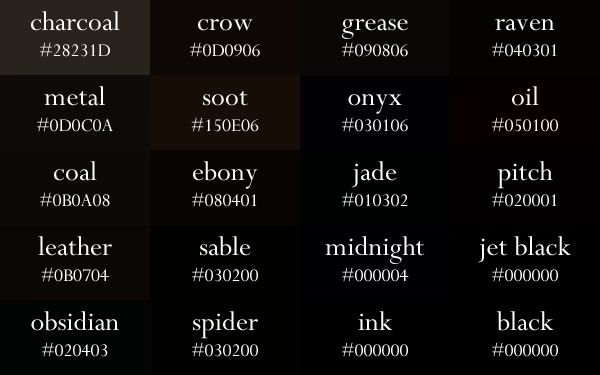 Color names, now in gradient order Imgur Color names, Aesthetic