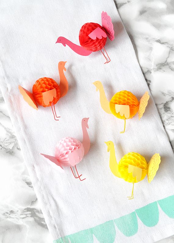 774 best art diys images on pinterest bricolage diys and do it diy mini honeycomb turkeys julep