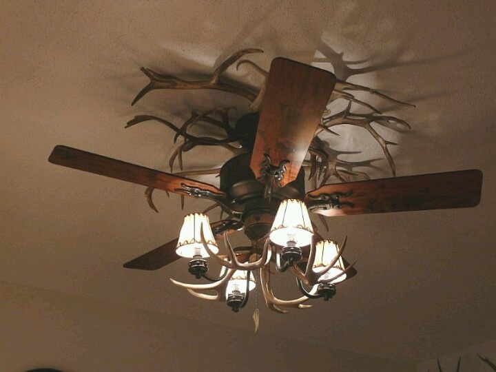Another Antler Ceiling Fan Cabin Decor Pinterest Another Antler Ceiling Fan Cabin Decor Pinterest Antlers And Lighting
