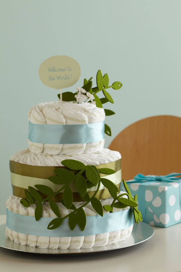 Map Themed Diaper Cake Three Tiered With 100 HUGGIESR Pure Map Themed Diaper Cake Three Tiered With 100 HUGGIESR Pure
