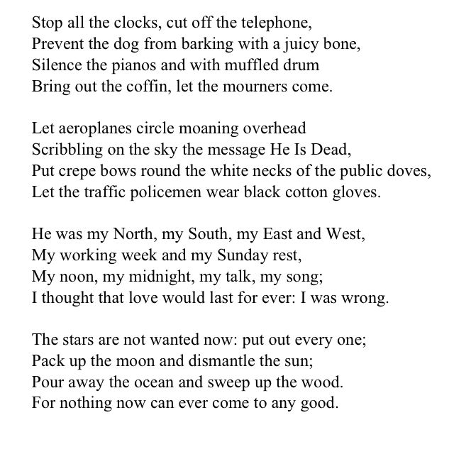 Auden essay on frost