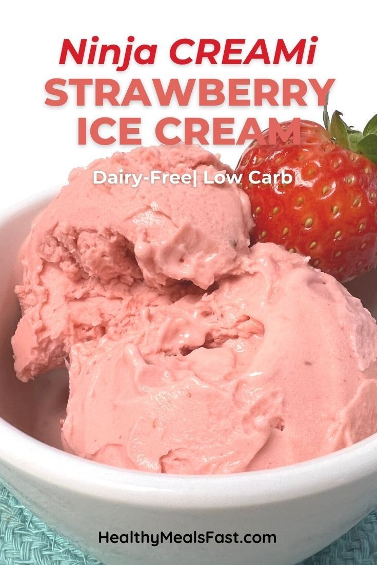 Ninja Creami Strawberry Ice Cream