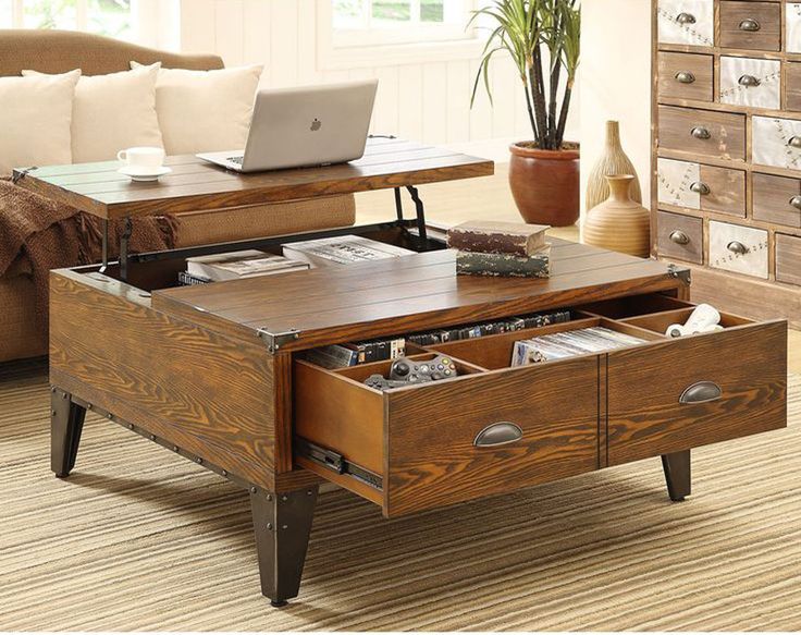 Clutter And Realities Convertible Coffee Table Lift Dark Wood Dark Wood Coffee Table, Dark Wood Storage Coffee Table